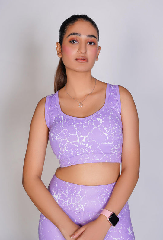 Pro-Fit Sublimated Sports Bra - Voilet