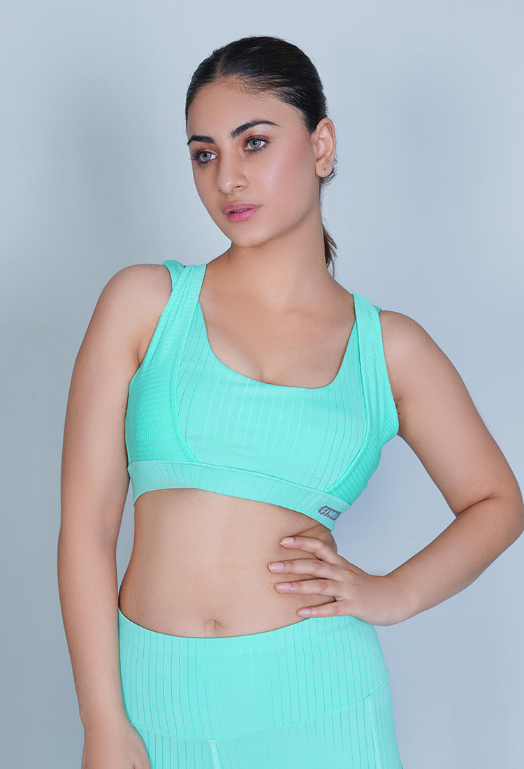 Classic Vent Sports Bra - Blue