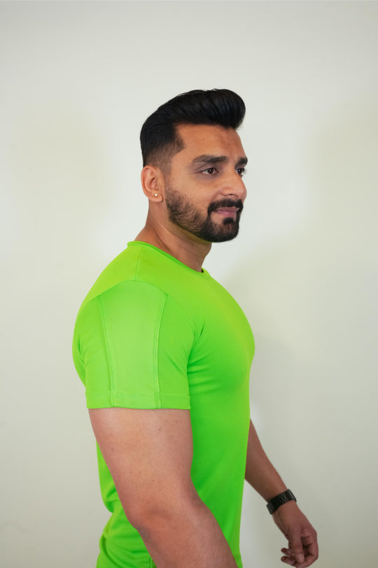 Cool Mesh Tee - Green - GYMRUN Activewear