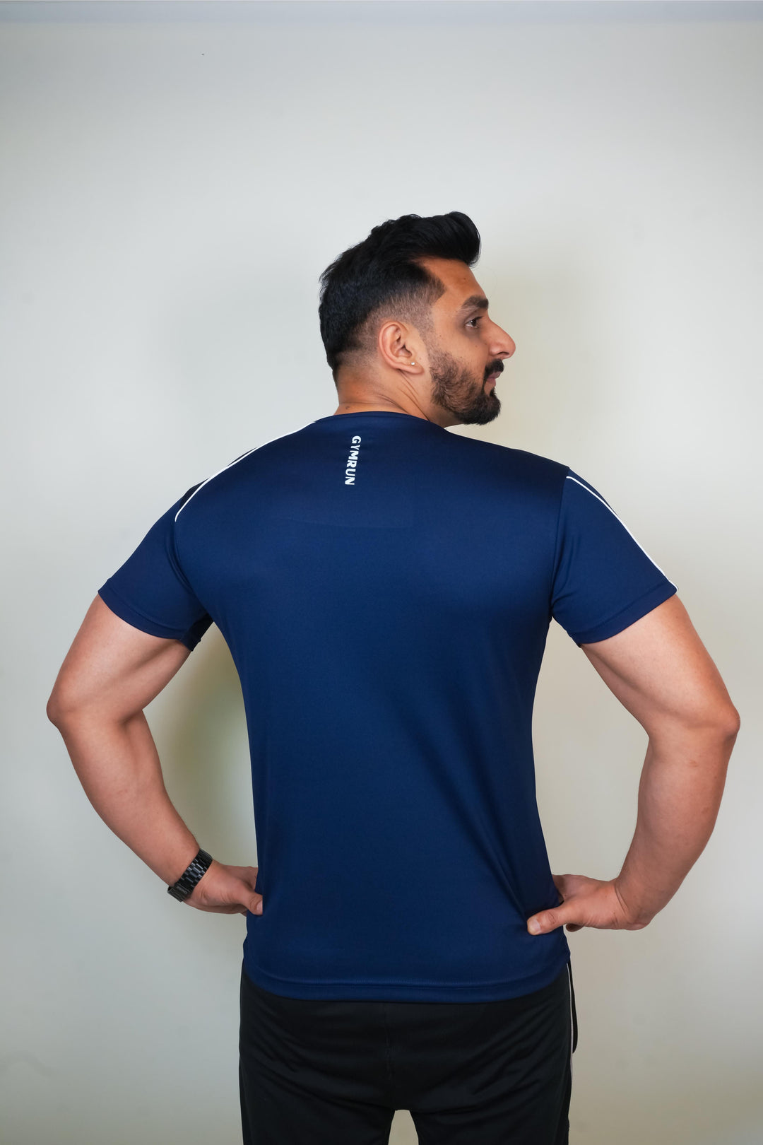 Cool Mesh Tee - Navy Blue - GYMRUN Activewear