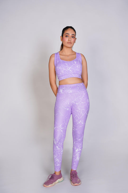 Pro-Fit Sublimated Sports (Sports Bra + Legging) - Voilet