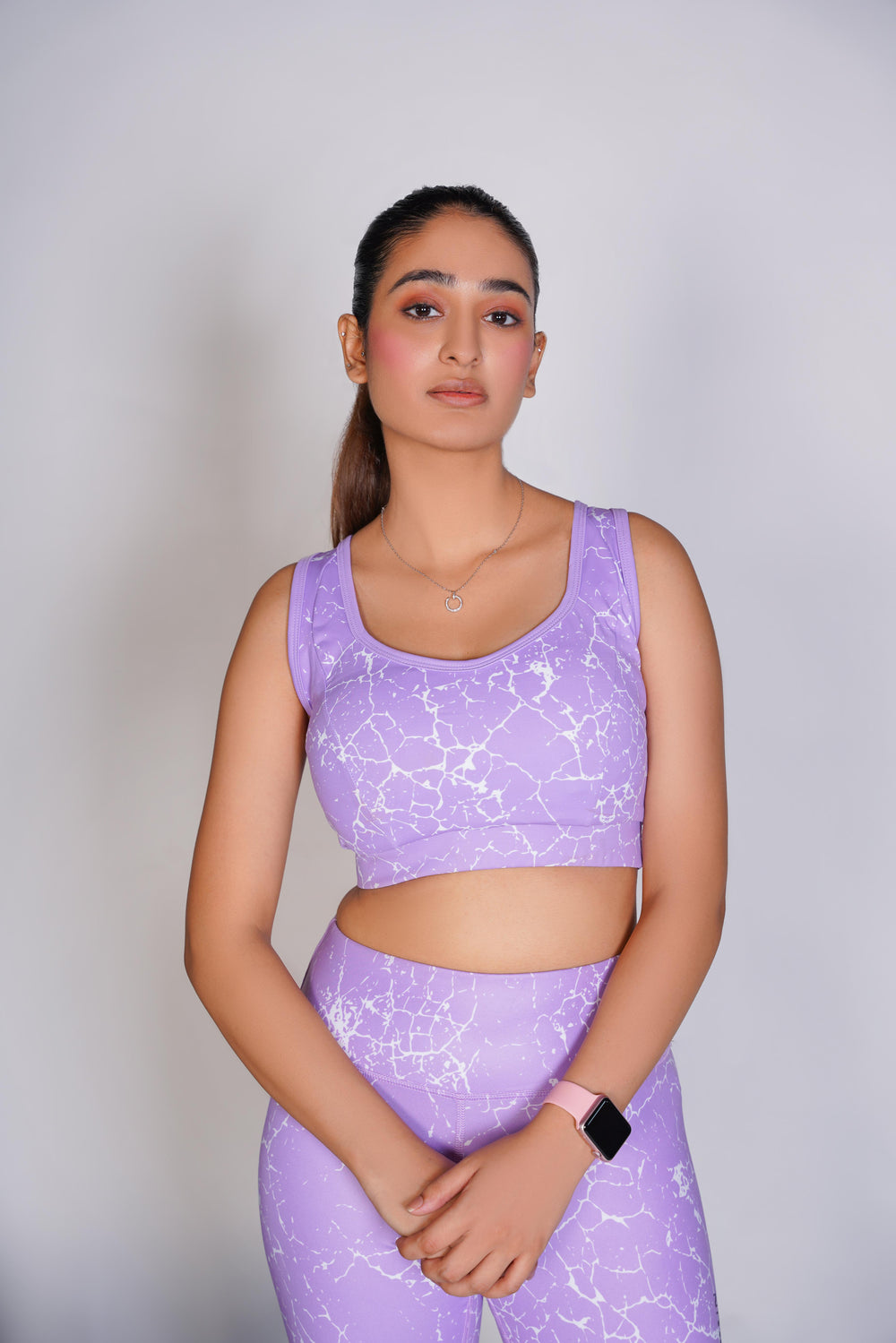 Pro-Fit Sublimated Sports Bra - Voilet