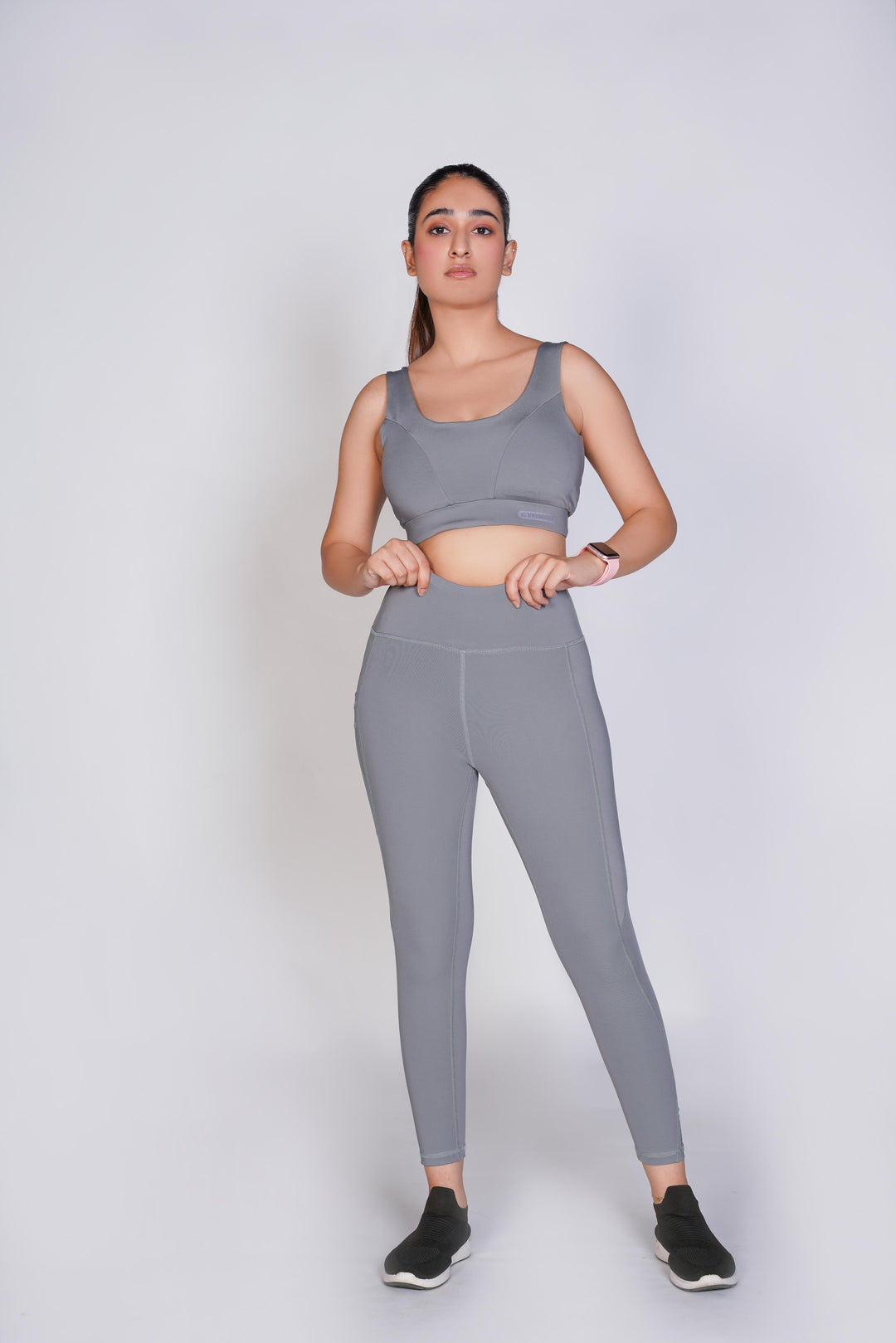 Vital Seamless Crop  Legging - Grey