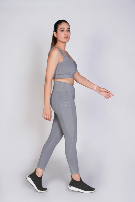 Vital Seamless Crop  Legging - Grey