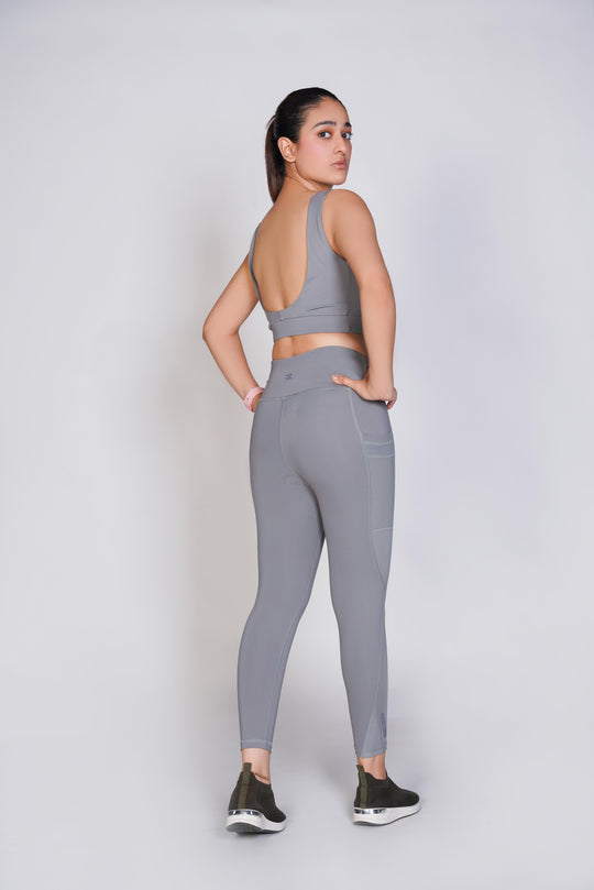 Vital Seamless Crop  Legging - Grey