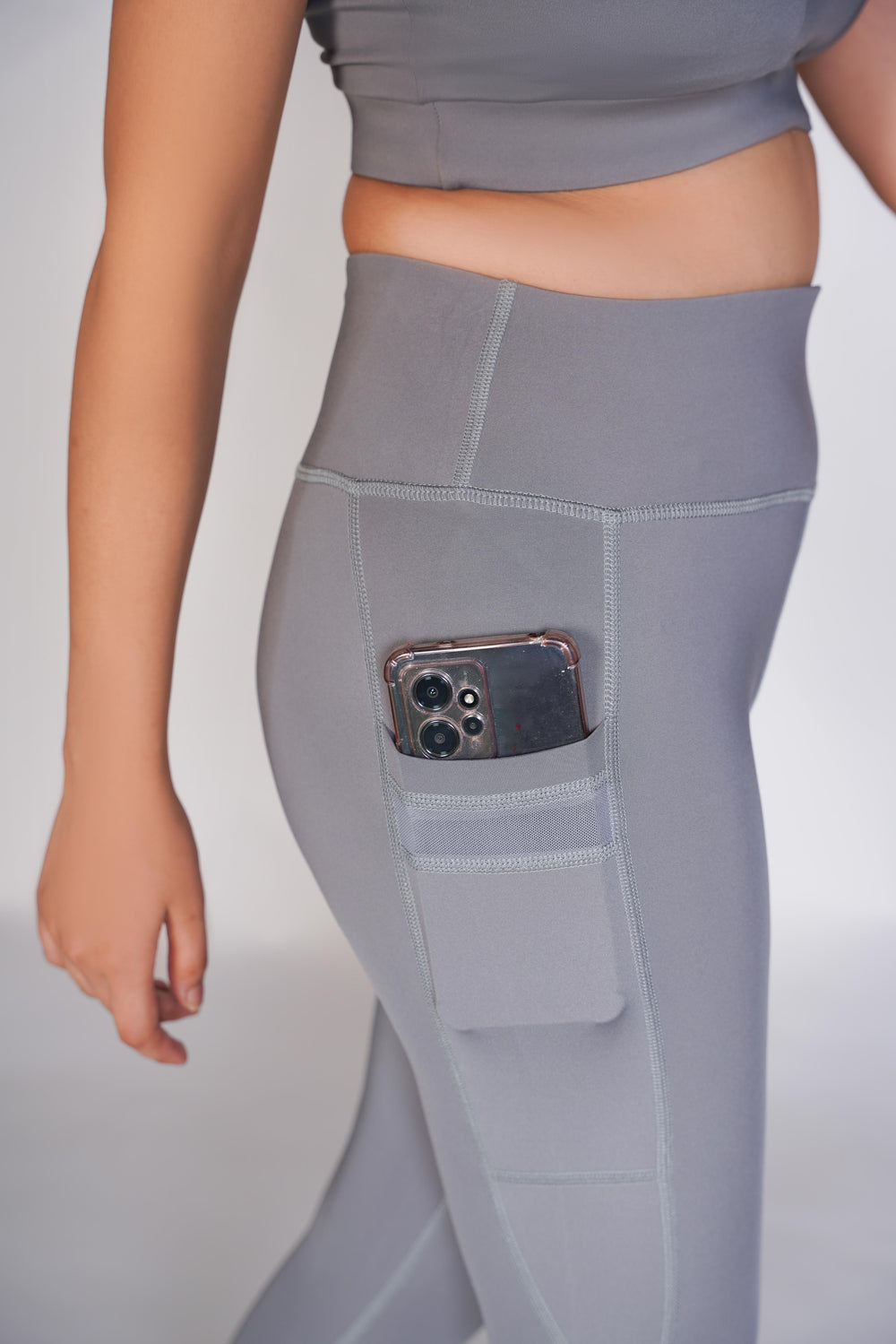 Vital Seamless Crop  Legging - Grey