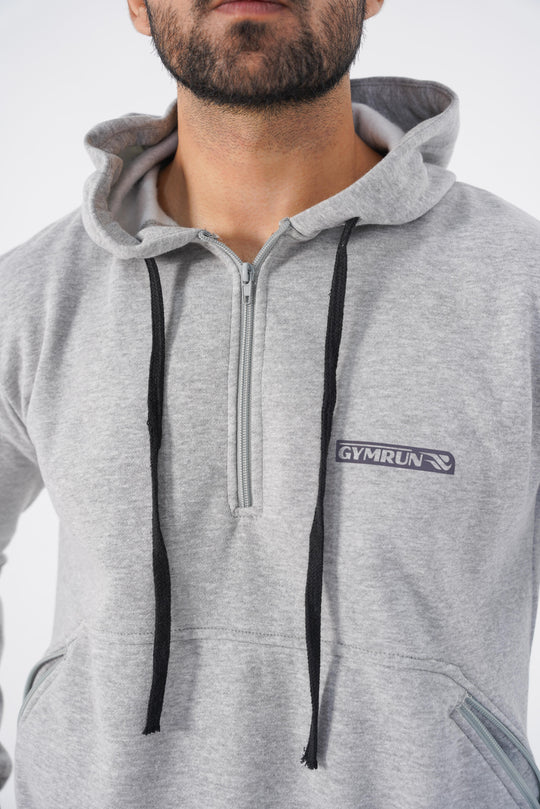 Crest Hoodie - Heather Grey