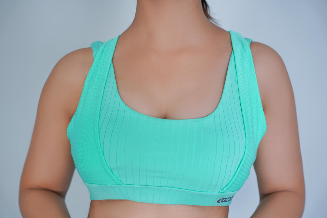 Classic Vent Sports Bra - Blue