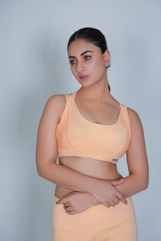 Classic Vent Sports Bra  - Orange