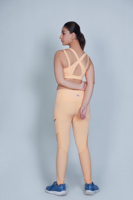 Classic Vent Leggings - Orange